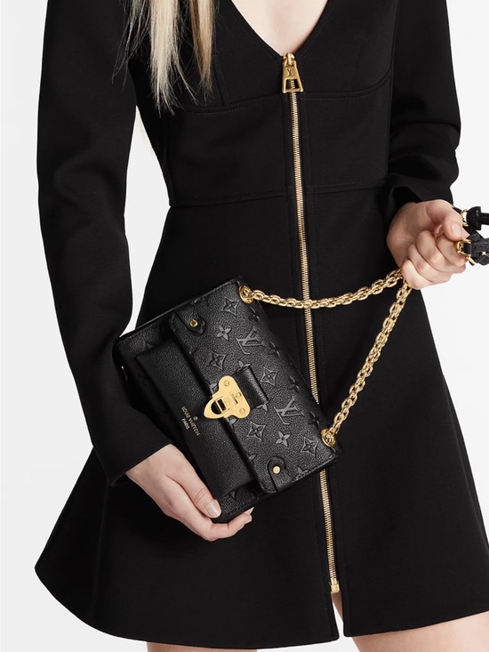 Louis Vuitton Handbags - Louis Vuitton Vavin BB Black Embossed Empreinte Leather Crossbody, Shoulder Bag